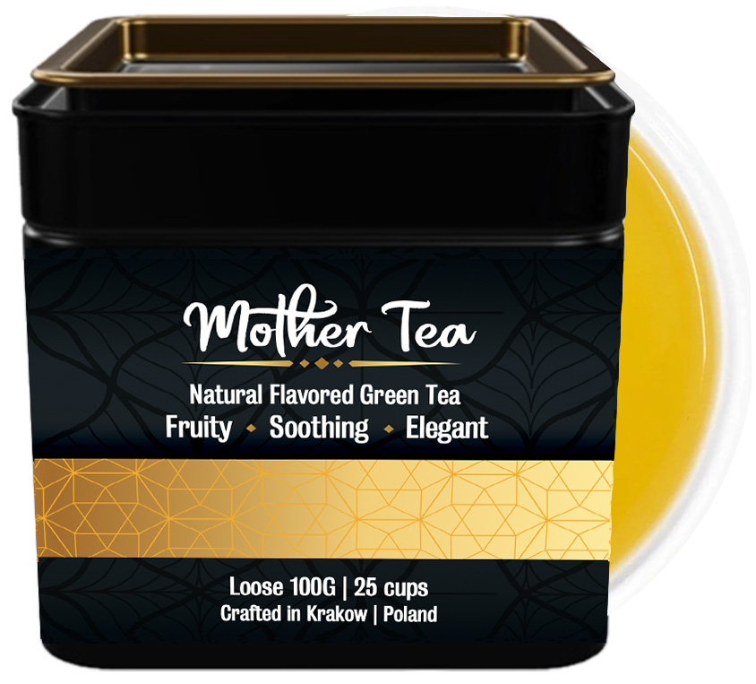Mother Tea to delikatna kompozycja wysokogatunkowej zielonej herbaty liściastej z naturalnym aromatem malin (6%) i dekoracyjnymi płatkami róży (4%). Ta harmonijna mieszanka łączy świeżość zielonej herbaty ze słodką nutą malin i kwiatową elegancją róż, tworząc napar o wyjątkowo subtelnym i kobiecym charakterze.

Metalowa puszka nie tylko chroni delikatne liście herbaty, zachowując ich aromat i świeżość, ale także stanowi elegancki dodatek do każdej kuchni. Jej minimalistyczny design sprawia, że to opakowanie może stać się praktyczną pamiątką długo po wypiciu ostatniej filiżanki.

Mother Tea to idealny prezent na szczególne okazje:

Dzień Matki – by pokazać mamie, jak bardzo jest wyjątkowa

Dzień Babci – jako wyraz wdzięczności za jej troskę

Dzień Kobiet – by docenić ważne kobiety w Twoim życiu

Ta herbata to więcej niż napój – to sposób na wyrażenie uczuć i stworzenie wyjątkowych chwil. Może stać się częścią porannego rytuału, popołudniowej przerwy lub wieczornego relaksu.